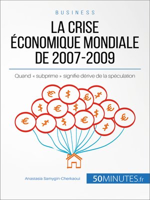 cover image of La crise économique mondiale de 2007-2009